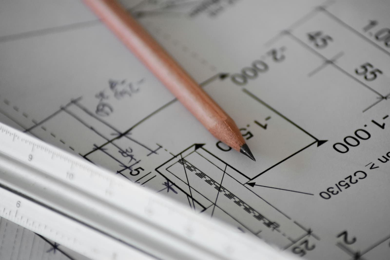 Detailtekening met potlood