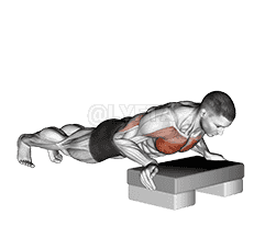 Incline Push-up demonstration