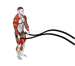 Battling Ropes Jumping Jack demonstration
