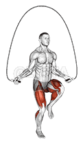 High Knee Jump Rope demonstration