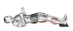 Sliding Leg Curl on Floor with Towel demonstration