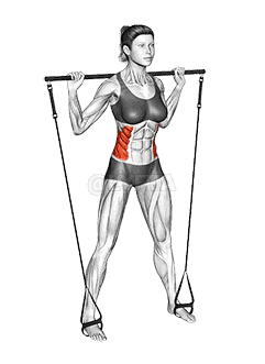 Bar Band Standing Side Bend demonstration