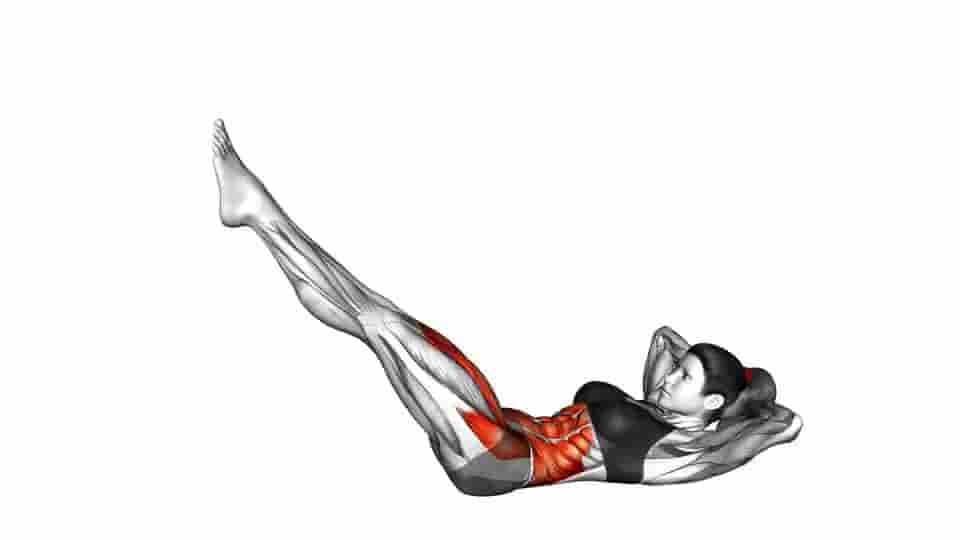 Thumbnail for the video of exercise: Bycicle Twisting Crunch